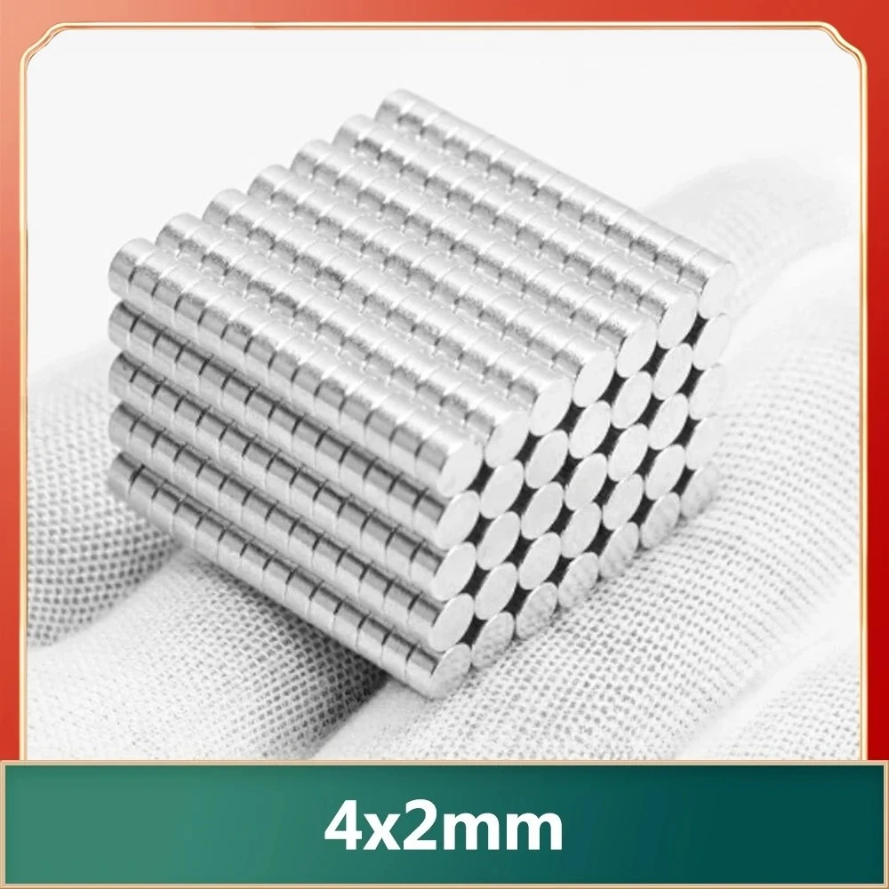 Ímãs redondos pequenos 4x2mm 4mm * 2mm para geladeira doméstica, escritório, faça você mesmo 4*2 4x2