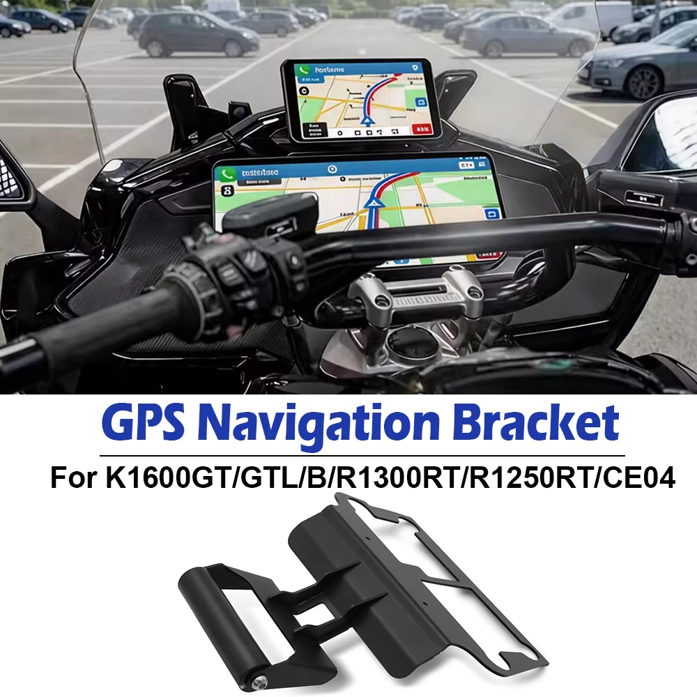 Image of Für BMW R1300RT R1250RT K1600GT K1600GTL K1600B CE04 2022- Neue Motorrad-Navigationshalterung Windschutzscheiben-GPS-Telefonhalterung