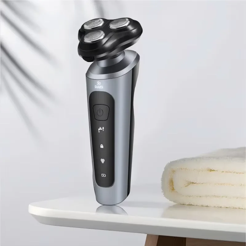 Men's Intelligent Rechargeable Shaver Wet/Dry Beard Razor ABS Tondeuse Dissolving Beard Rechargeable Razor for Smooth Skin image 5