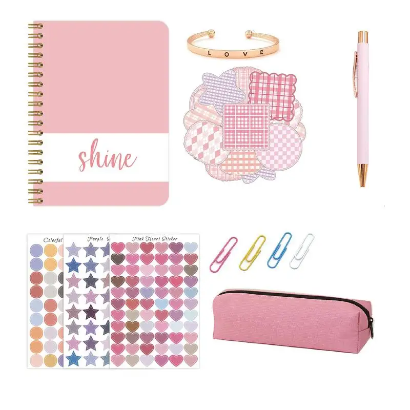 

Kids Journals For Girls Coil Binding Journaling Art Crafts Scrapbook Supplies Kids Stationary Set Multipurpose School Notebook