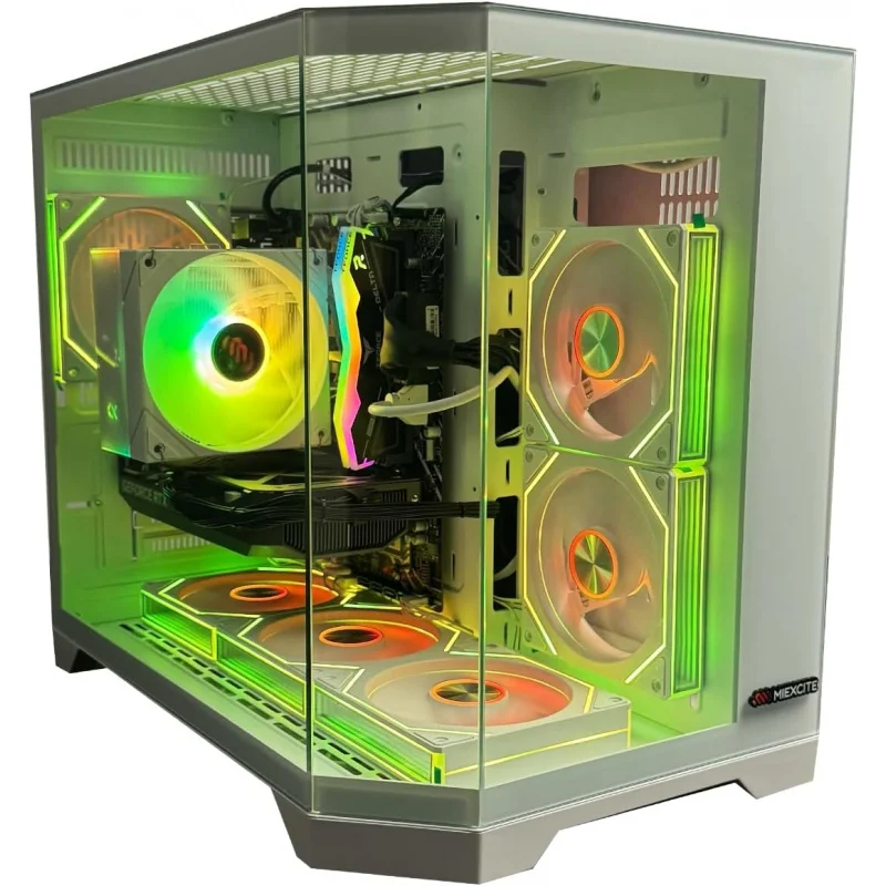 Gaming PC G6MATX PRO Core i5 14400F CPU RTX 5060 Ti GPU DDR5 H610 MB DDR5 16GB RAM 1TB SSD M.2 120 AC CPU Cooler 600w PSU White