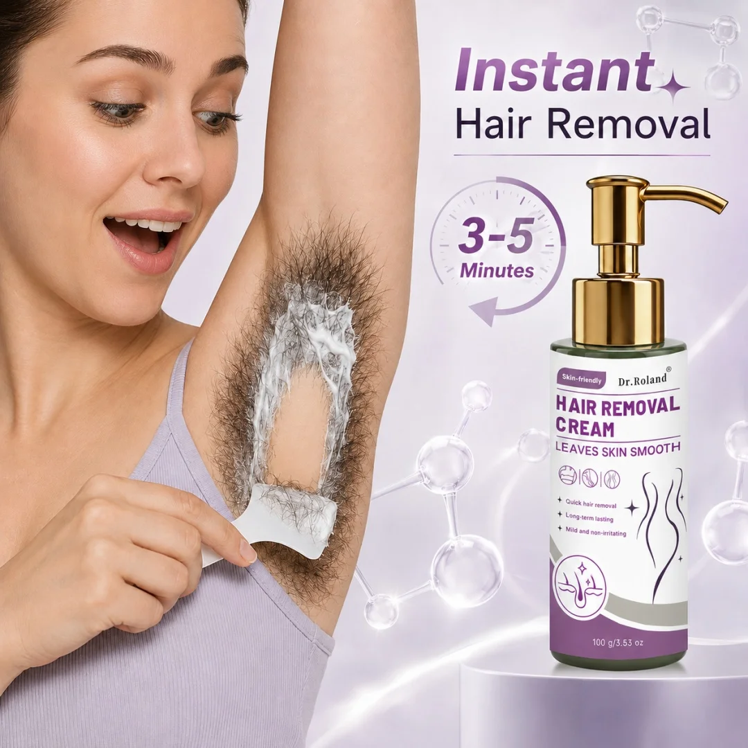 Ultra-Clean Hair Removal Cream Plant Extract Mild Non-Irritating Residue-Free Long-Lasting For Face Leg Underarm Intimate Areas