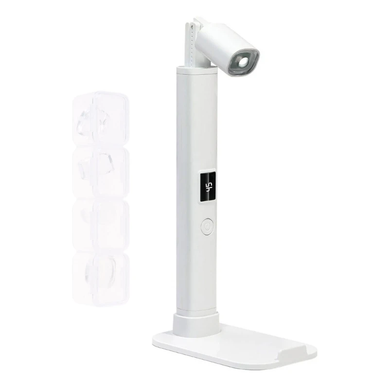 E1YE UV LED Unhas Lâmpada portátil com suporte ajustável Secador gel portátil recarregável