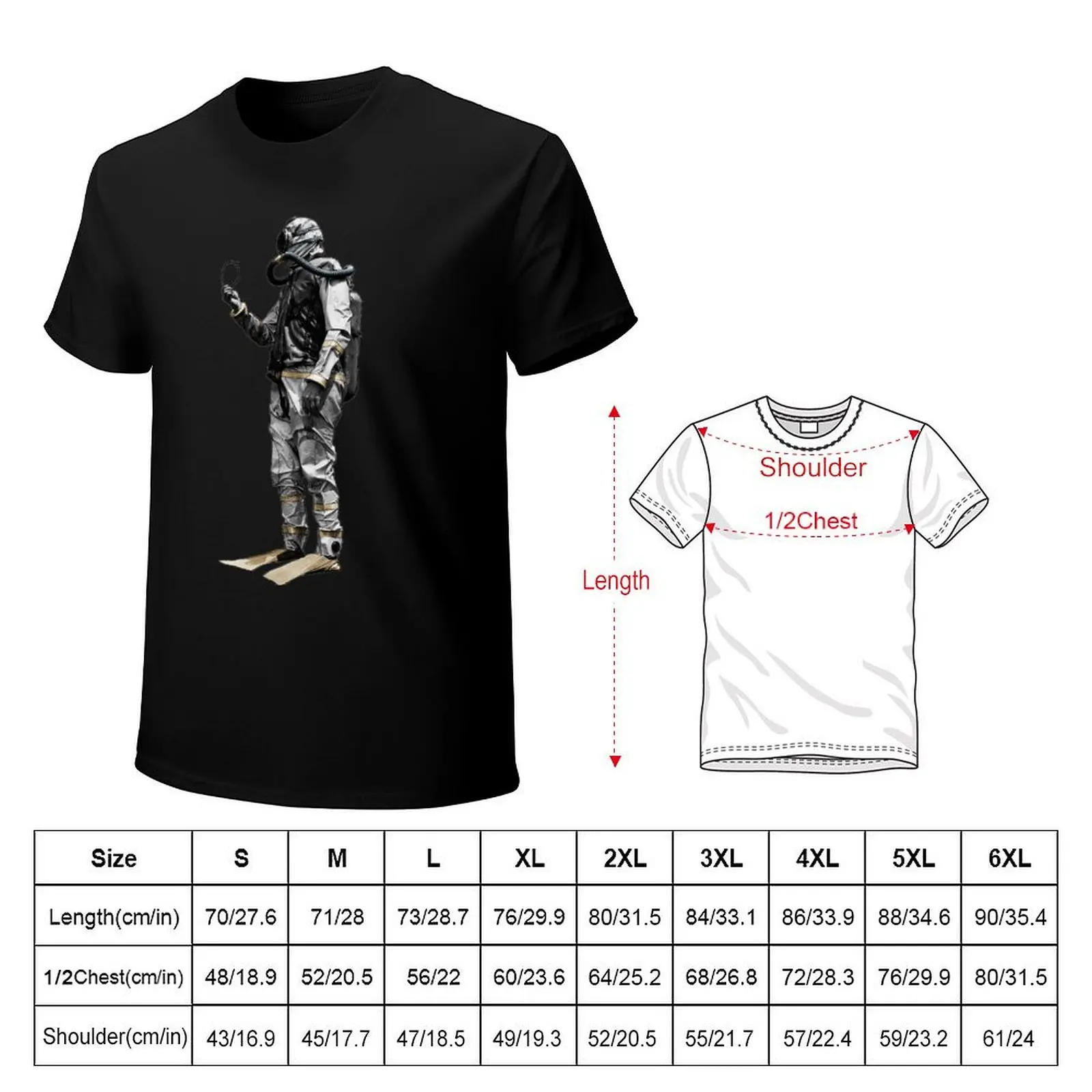 Vintage Scuba Diving Diver with a Double Hose Regulator T-Shirt cotton t shirt pack T-Shirt