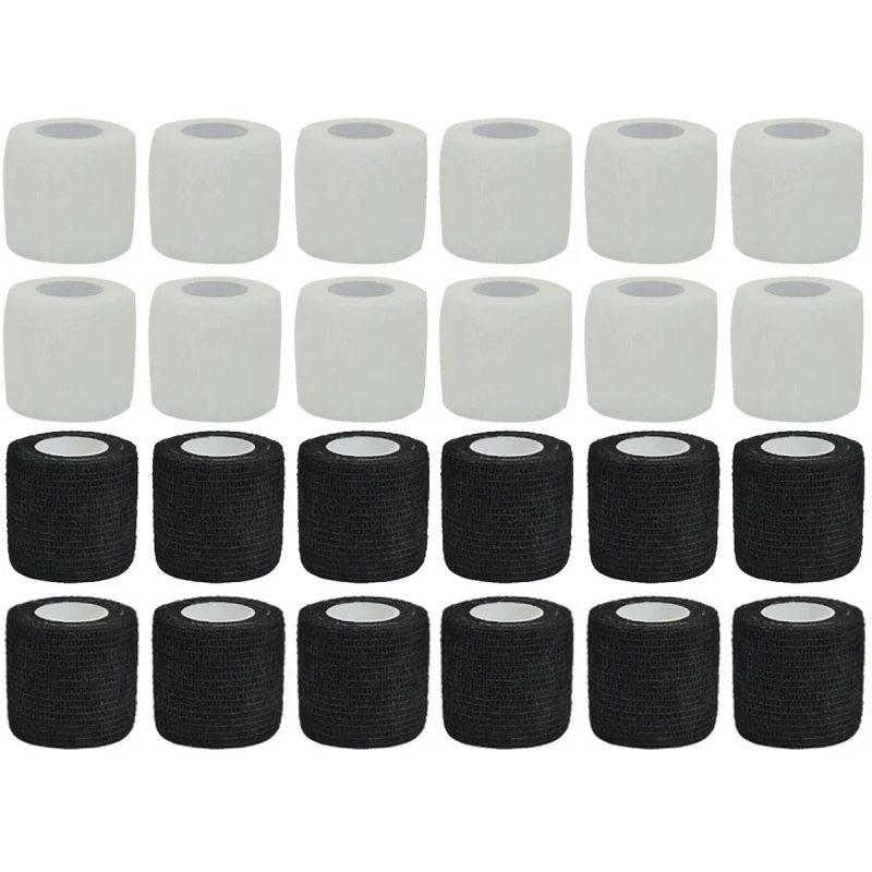 

1/3/6/12/24Pcs Factory Wholesale Tattoo Bandage Anti-slip Athletic Nonwoven Disposable Waterproof Self-adhesive Elastic Bandage