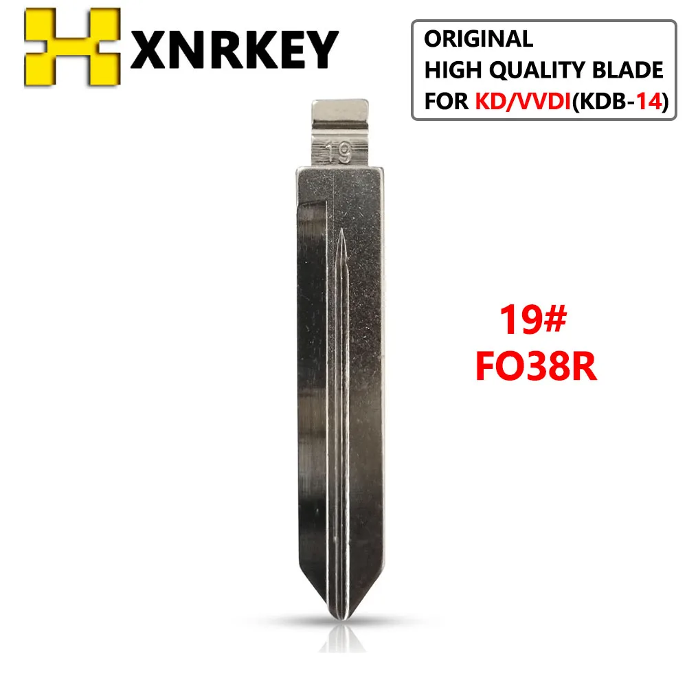 

XNRKEY KDB-14 #19 FO38 KD VVDI Replacement Car Key Blade for Ford Lincoln Mercury Blank Key Uncut Blade