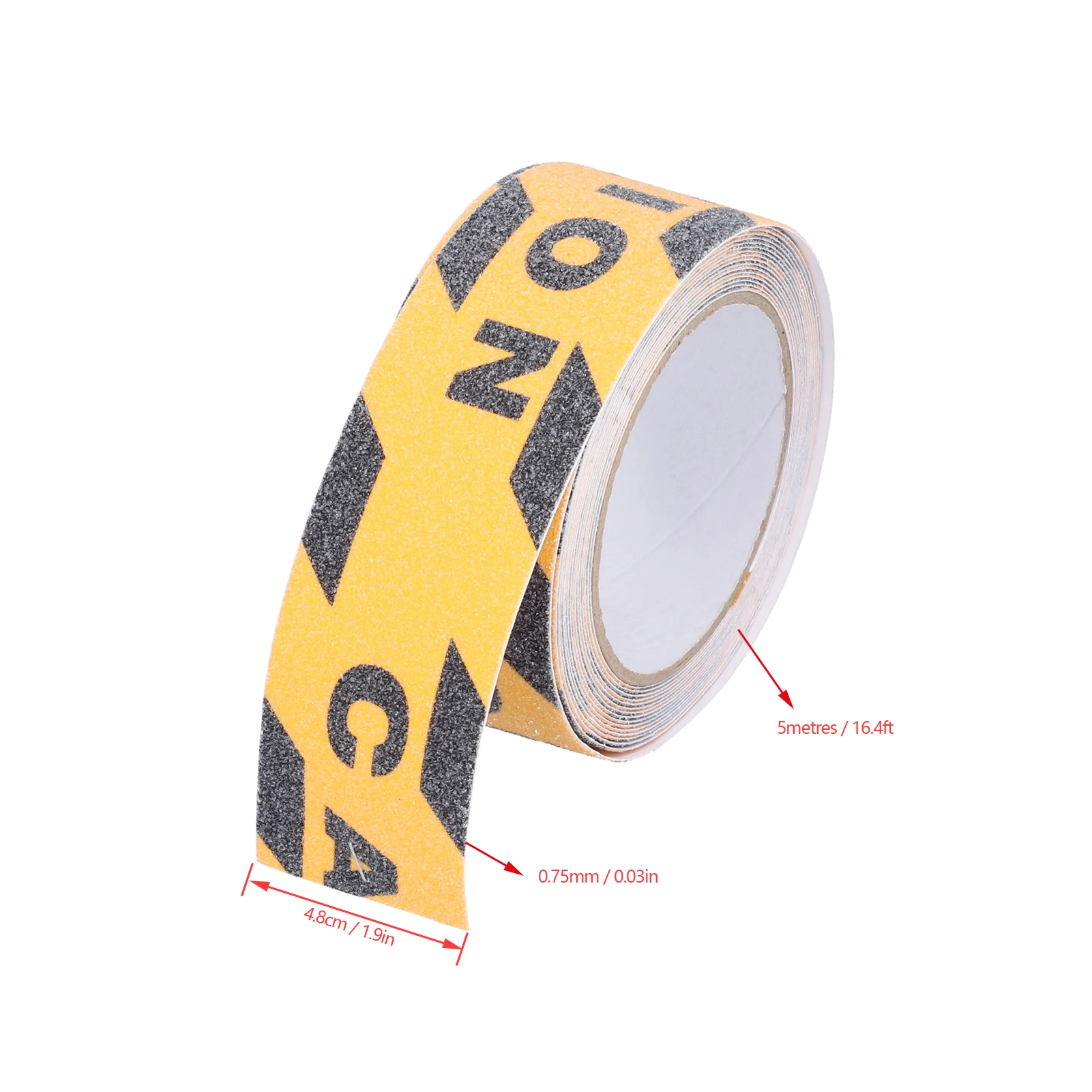 AntiSlip Tape NonSlip Waterproof PVC Caution For Step Stair Floor Outdoor Black And Yellow