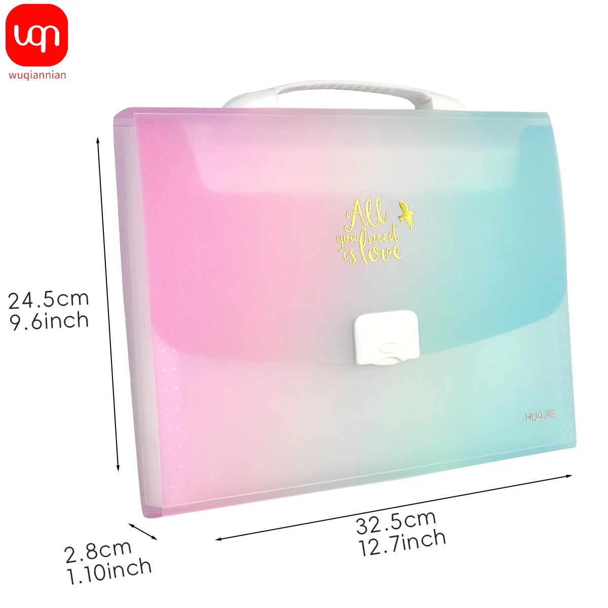 Portable 13 Pockets A4 Size Expanding Folder Paper Document Storage Organ Bag Office Student School