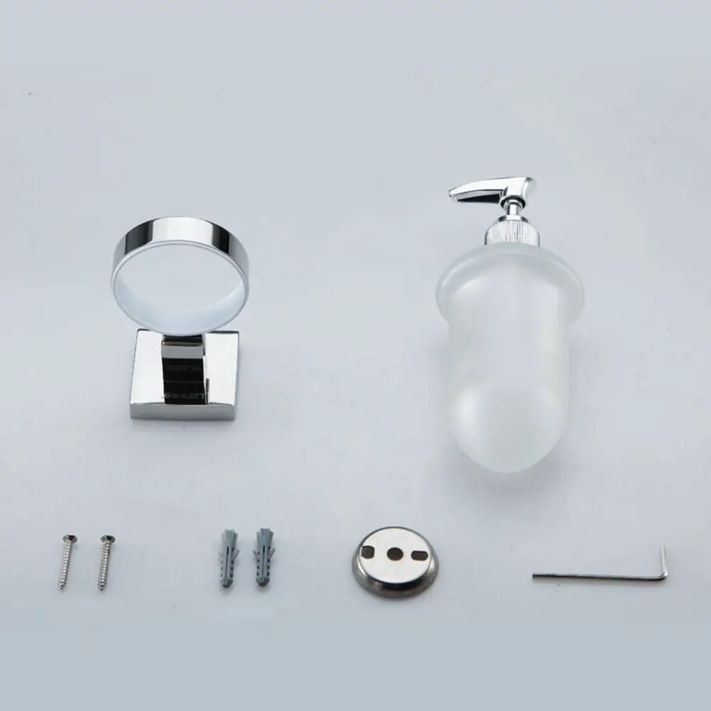

Stainless Steel Mounted Glass Liquid Pump Bottle For Bathroom Kitchen Laundry Wall Mounted Liquid Dispenser Soap Dispenser Wall