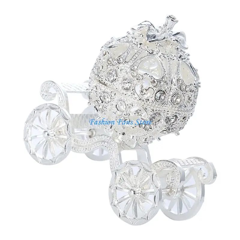 مربع المجوهرات على الطراز الأوروبي مربع هالوين عربات اليقطين ديكورز متين