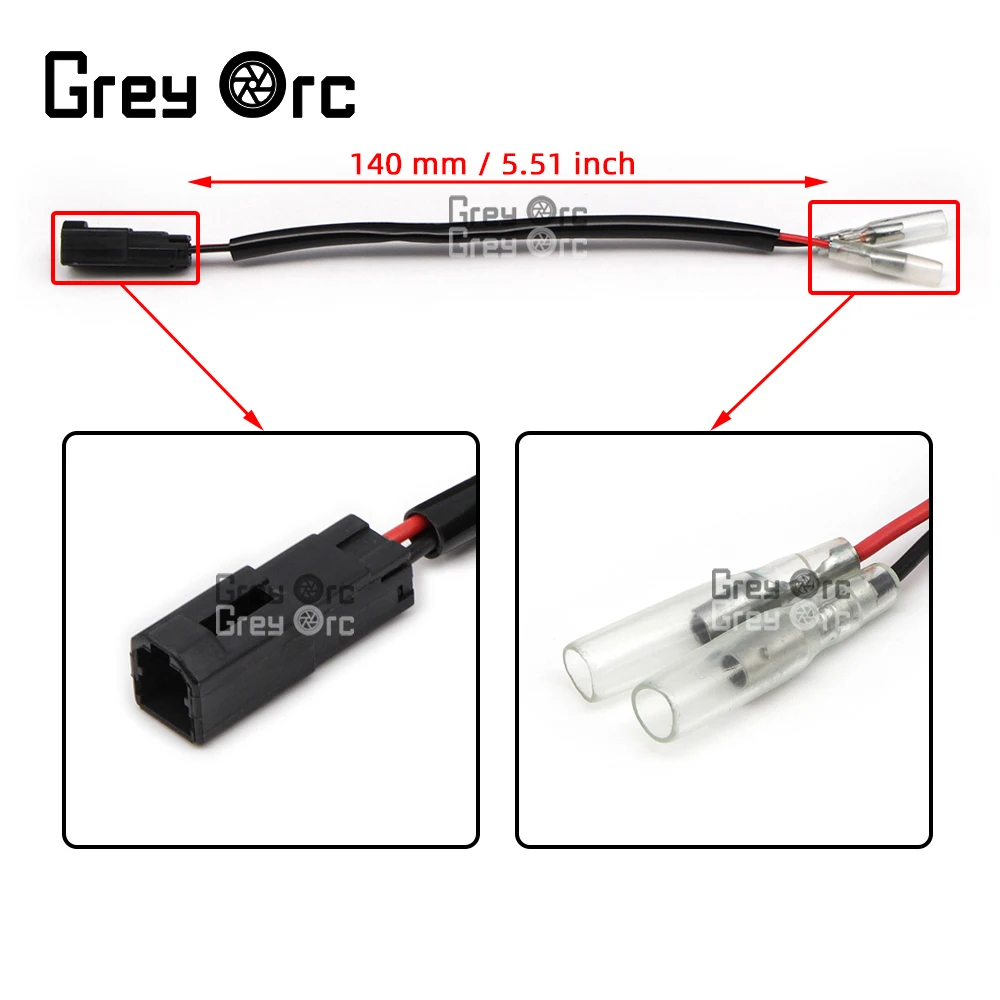 For DUCATI Monster 696 796 821 1100/S 1200/R 2Pcs Connecting Line Turn Signal Indicator Wiring Connectors Plug Adapters Harness