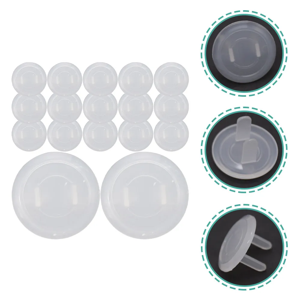 

30Pcs Electric Socket Covers Childproof Outlet Cover Safety Plugs for Babies Transparent Plug Protectors for Home Electrical