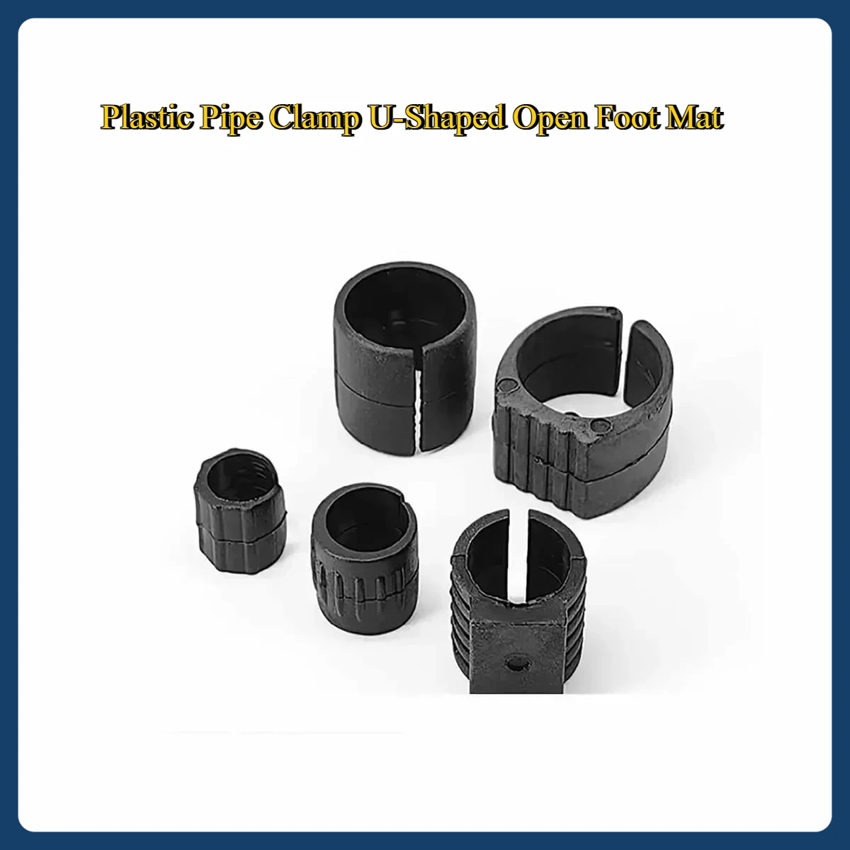 Plastic Pipe Clamp U-Shaped Open Foot Mat Table And Chair Round Pipe Split Leg Sleeve