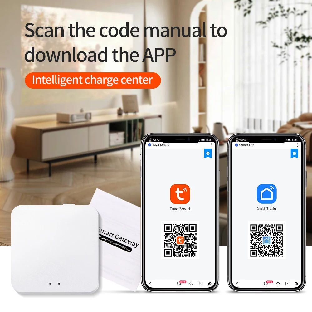 Беспроводной смарт-шлюз Tuya ZigBee, Умный домашний шлюз, Wi-Fi, Bluetooth, управление через приложение, работает с Google Home Alexa,