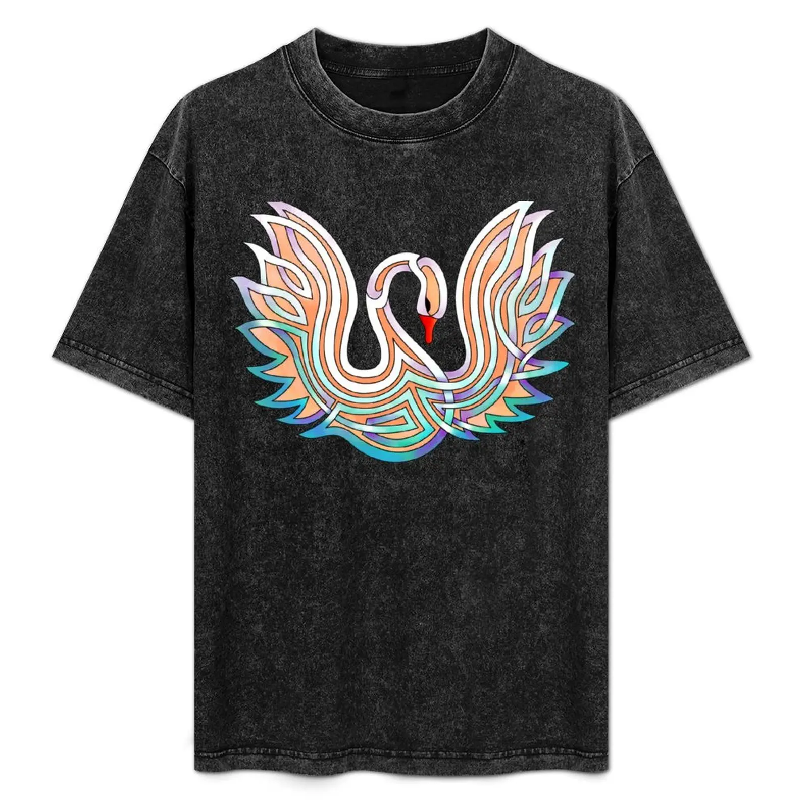 

Celtic Knot Swan T-Shirt new edition blue archive mens designer t shirt