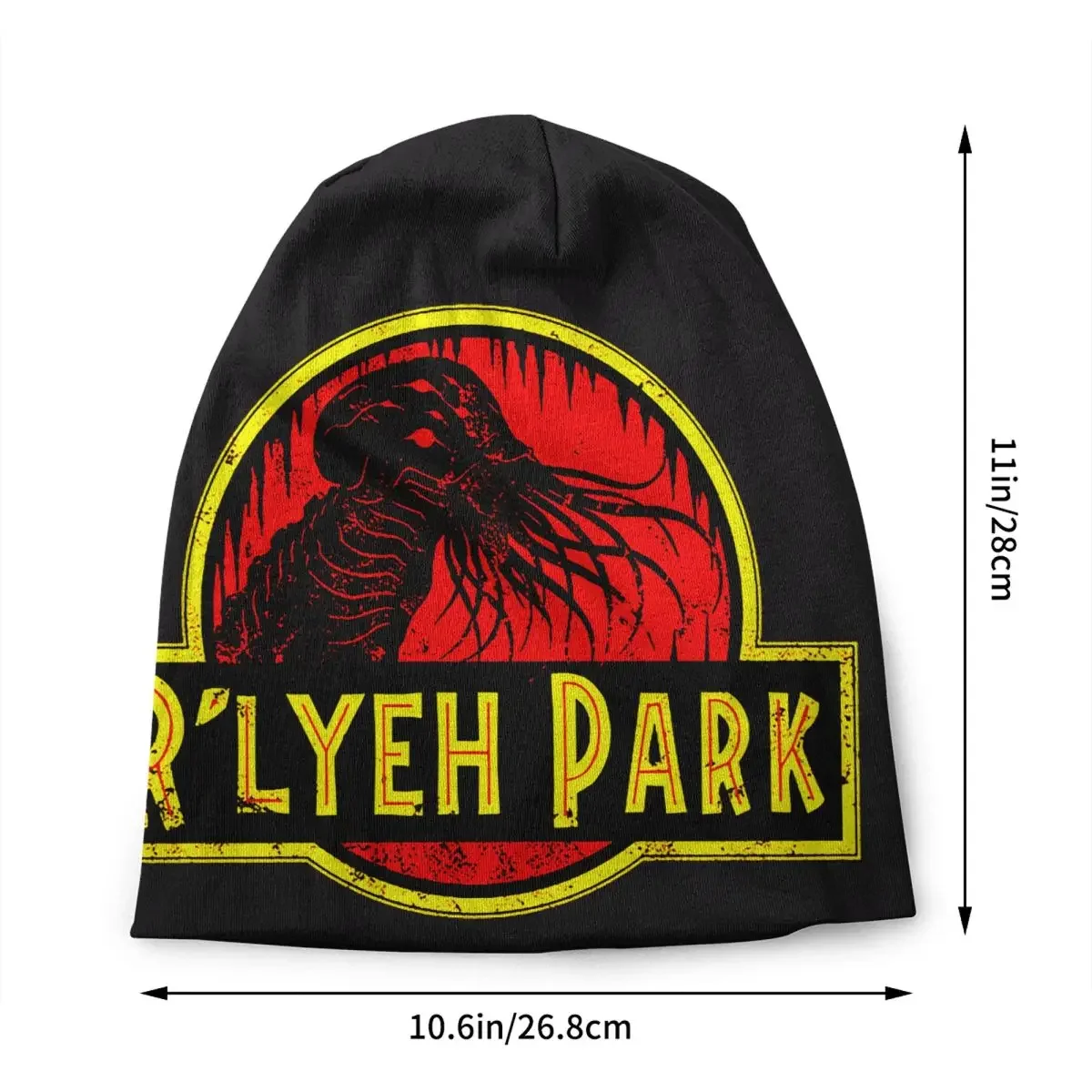 Rlyeh Park Skullies Beanies Caps For Men Women Unisex Hip Hop Winter Knitting Hat Adult Lovecraft Mythos Cthulhu Bonnet Hats