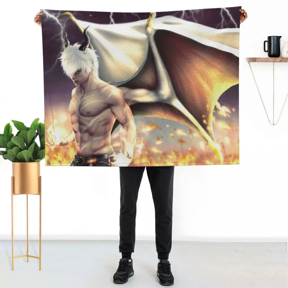 

mammon Throw Blanket Long Lasting Soft Plush Blanket for Daily Use