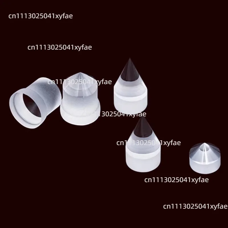 2PCS K9 Glass Conical Prism 90° Transmission Optical Experiment Optometry Lens Welding Optical Crystal