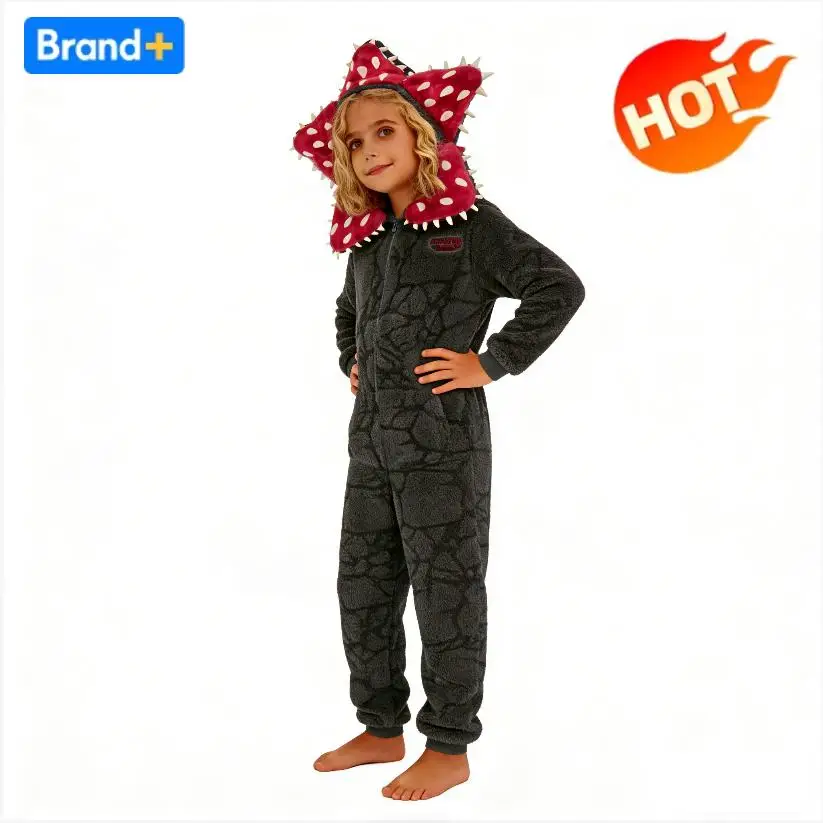 

In Stock！ 2025 sell Well Pajamas Kids Cosplay Cartoon Teens Party Jumpsuits （Flannel style）