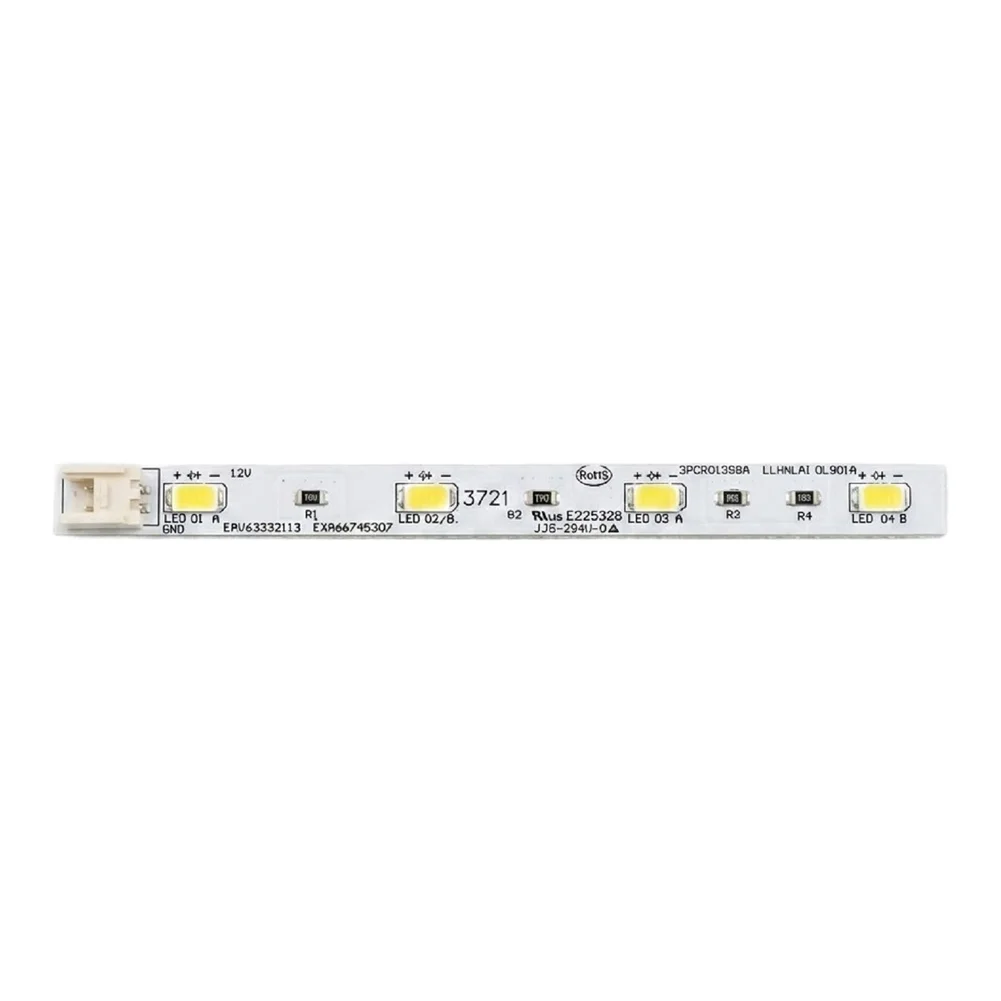 LED Refrigerator Light Strip EAV63332113 Compatible with For LG Refrigerators White 10 cm x 0.8 cm PCB Construction