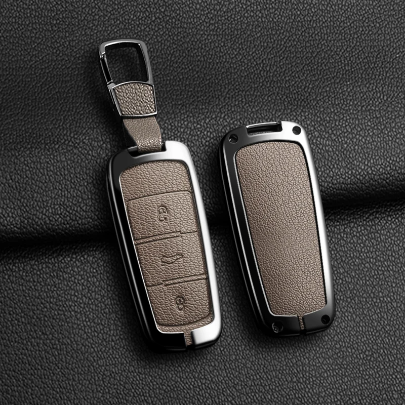 

Metal Car Key Case Cover Holder Shell For Volkswagen VW CC Passat B6 B7 Passat 3C CC Maogotan R36 B5 B7L Protect Accessories