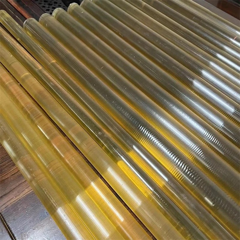 6mm to 100mm Food Grade Amber PSU Plastic Rod Polysulfone Round Bar 500mm 2Pcs