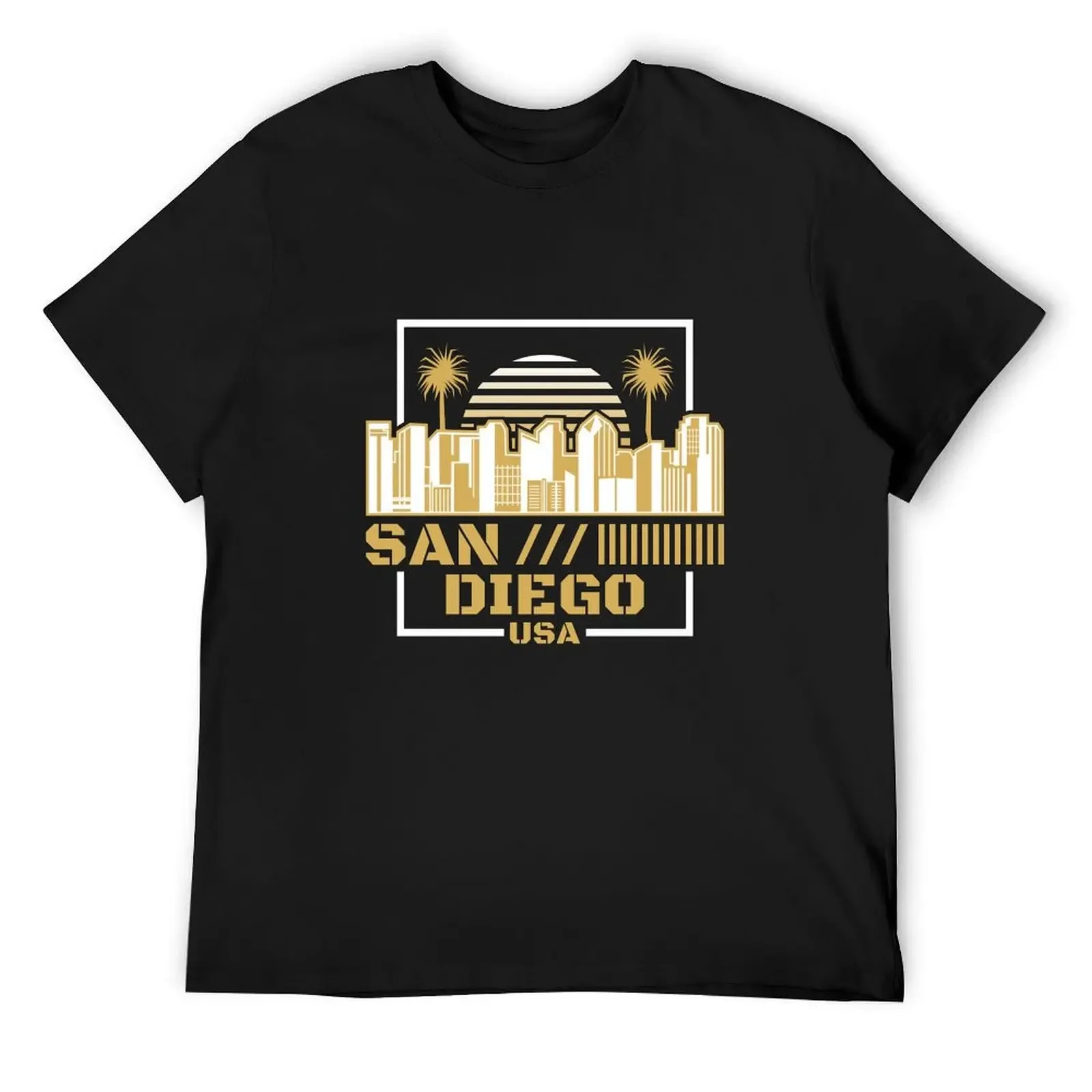 

San Diego USA T-Shirt oversizeds summer clothes t shirts men
