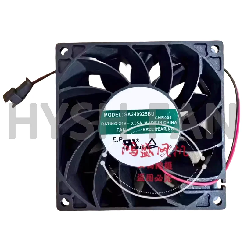 Ventilador de refrigeração original novo do inversor, 9cm, 24V, 0.55A, SA240925BU, 9025