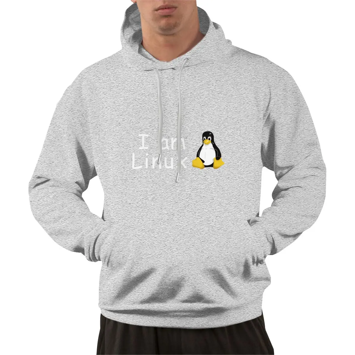 I Am Linux Casual Hoodies Pullovers Cotton Sweatshirts Men Women Tops