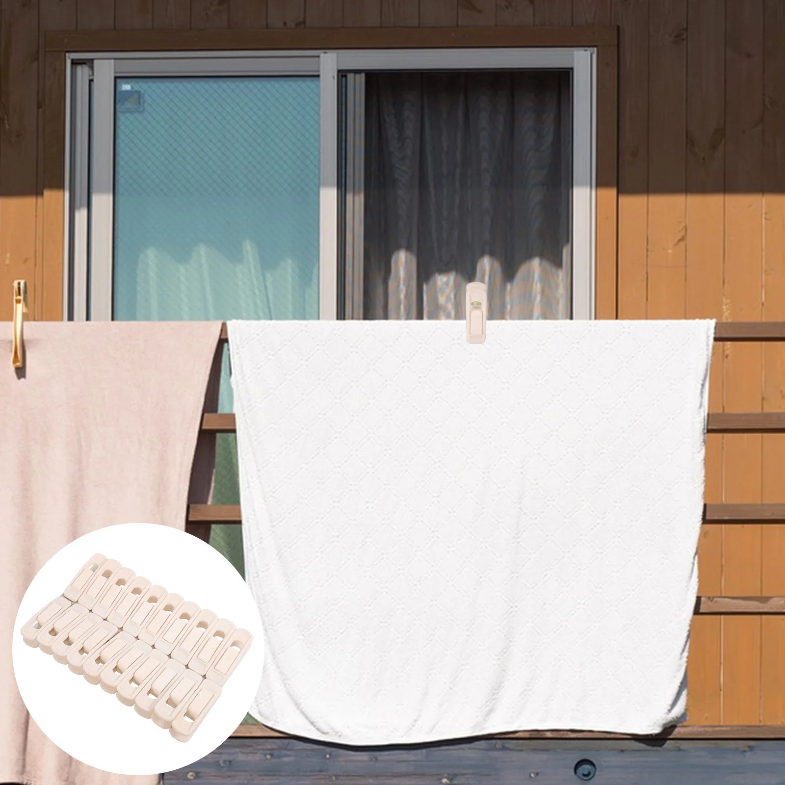 

20Pcs Multi-Use Clothes Hanger Clips Smooth Edges No Damage to Fabrics Perfect for Home Closet Laundry Organization