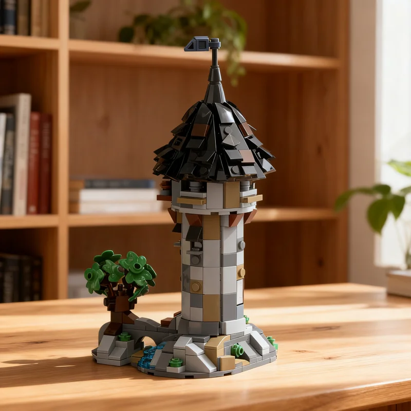 464pcs MOC Medieval Housing Tower Modular Buildings MINI Model Building Blocks Architecture Toys Christmas Gift Display Craft