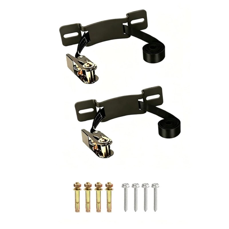 Steel Cylinder Mount, Vehicle Extinguishers Mount with Shaped Backing, Adjustable Retaining Band, & Side Fastening D2RC