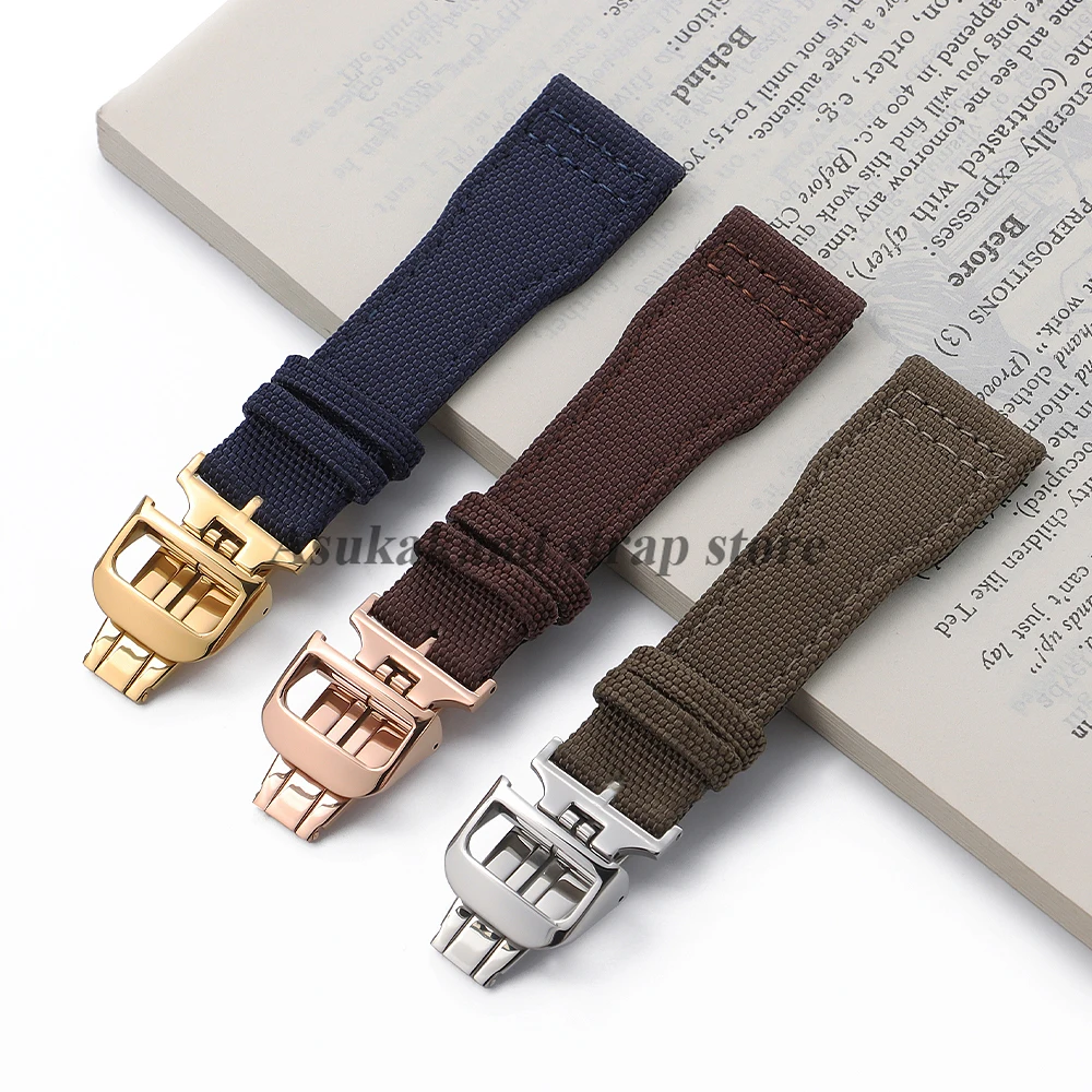 Hebilla de reloj de acero inoxidable plateado de 18mm, correa de reloj de goma de cuero, accesorios de cierre desplegable para correa de reloj de JAEGER-LECOULTRE