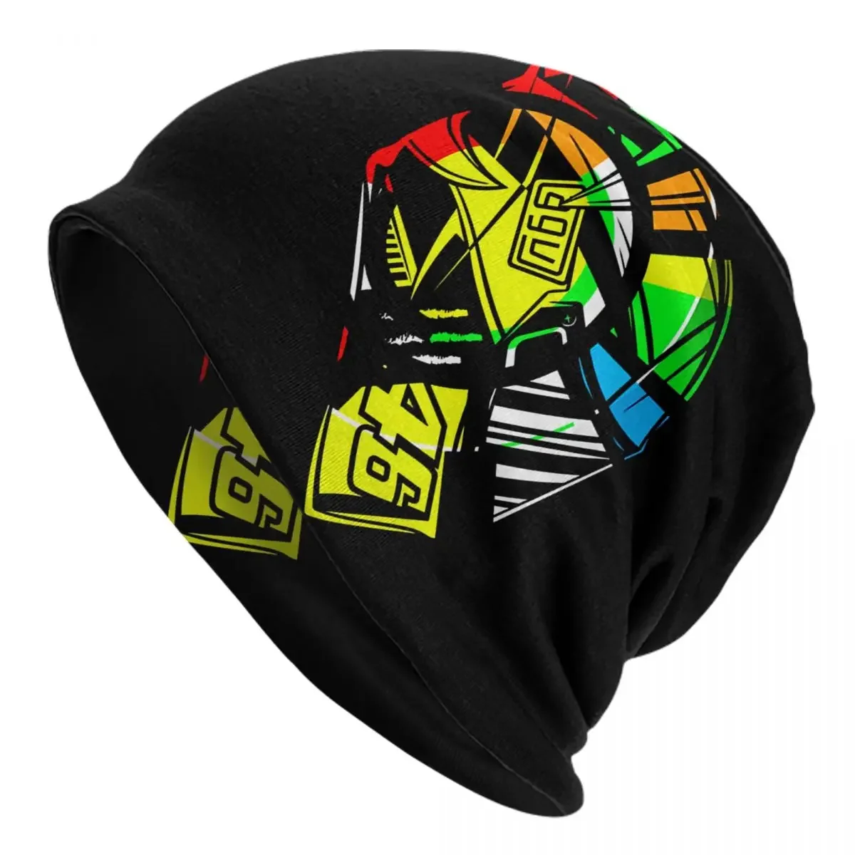 Motorcycle Racing Rossis Skullies Beanies Caps Unisex Winter Warm Knitted Hat Men Women Cool Adult Bonnet Hats Outdoor Ski Cap image 6