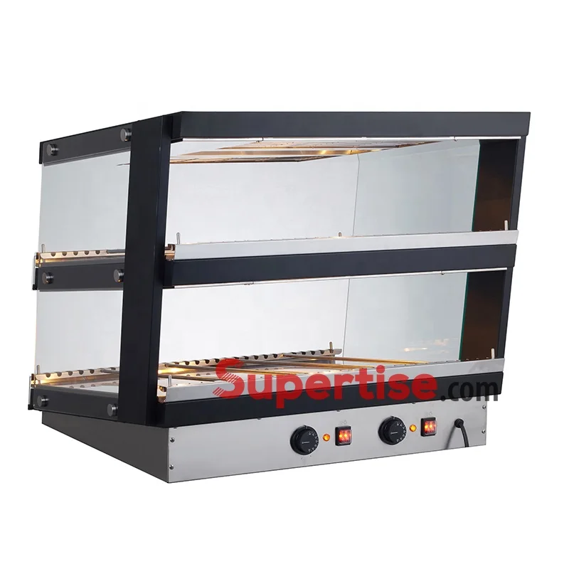 Pizza, Burgerking Hamburger, Pastry, Chicken Warmer/Hot Food Heated Display Case Food Cabinet/Commercial Countertop Food Warmer