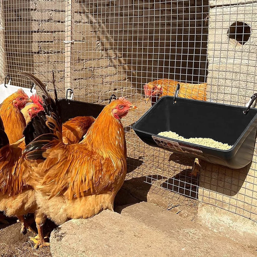 

Hanging Chicken Food Trough Multifunctional Chicken Feeder For Livestock