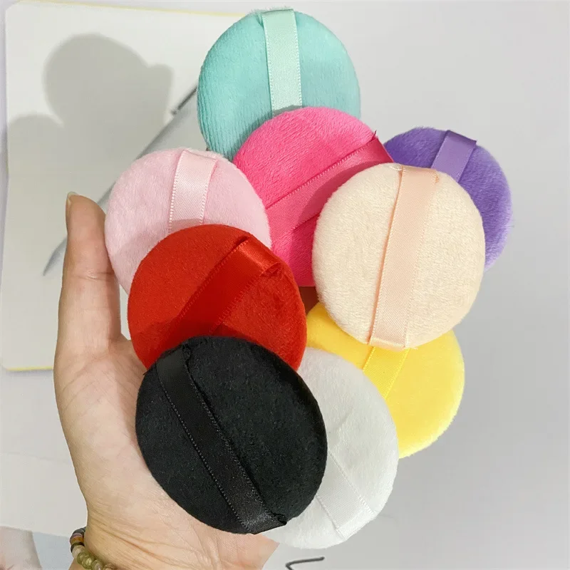 Novo veludo triângulo pó puff compõem esponjas para contorno facial sombra selo cosméticos fundação maquiagem ferramenta atacado