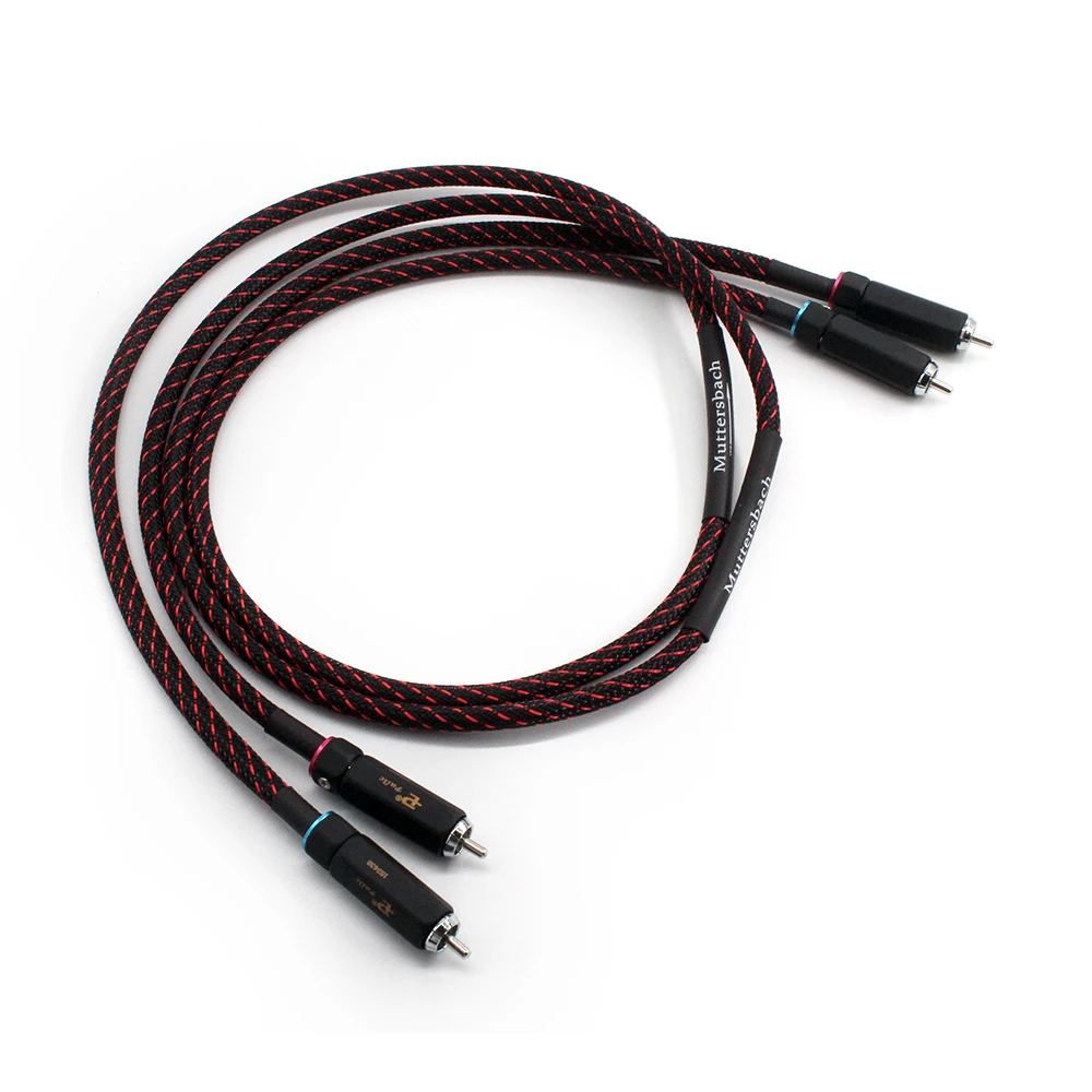 

2Pcs/Pair CANARE Professional Audio Grade RCA Cable W/ Budweiser Self-locking Male RCA to RCA HIFI For Amplifier DAC TV