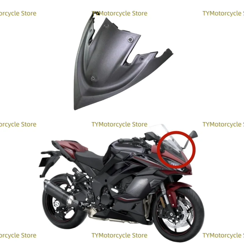 Carénage de tête de moto triangle avant carénage d'injection ABS adapté pour KAWASAKI Z1000SX Ninja 1000SX Ninja1000SX 2020-2025