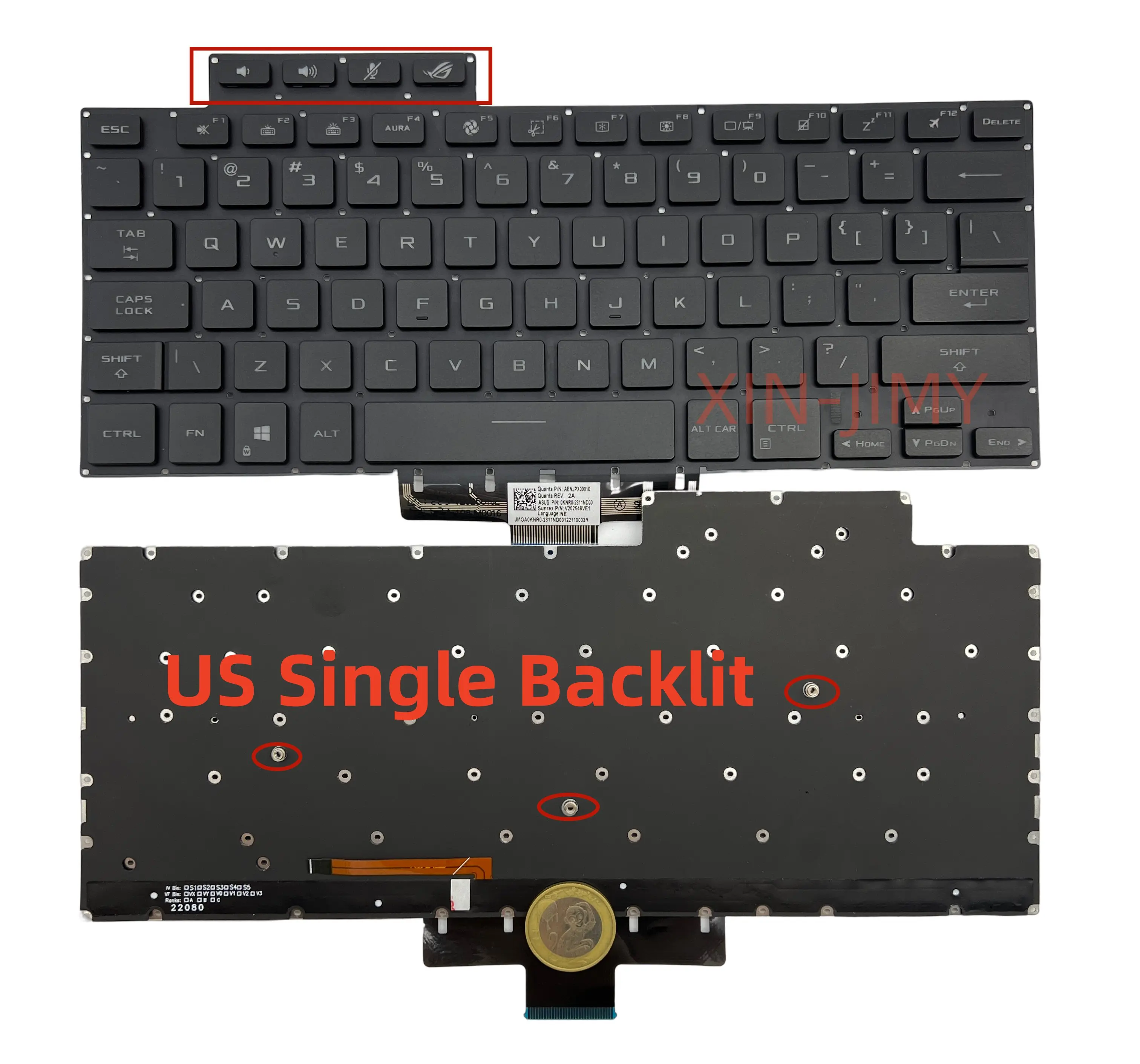 

Новая черная клавиатура для ноутбука ASUS Zephyrus ROG 16 G16 GA503 GA503Q GA503QR GA503QS G15 GU603 GU603H с одной подсветкой