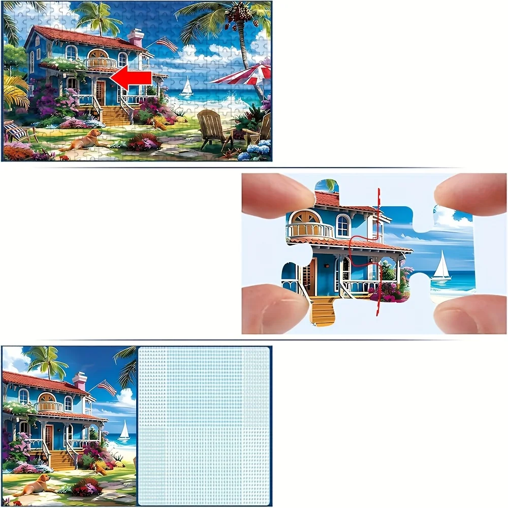 Puzzle pour adultes 500/1000 pièces, jeu familial relaxant de haute qualité, parfait pour les anniversaires, Noël, Halloween et cadeaux, meilleur choix