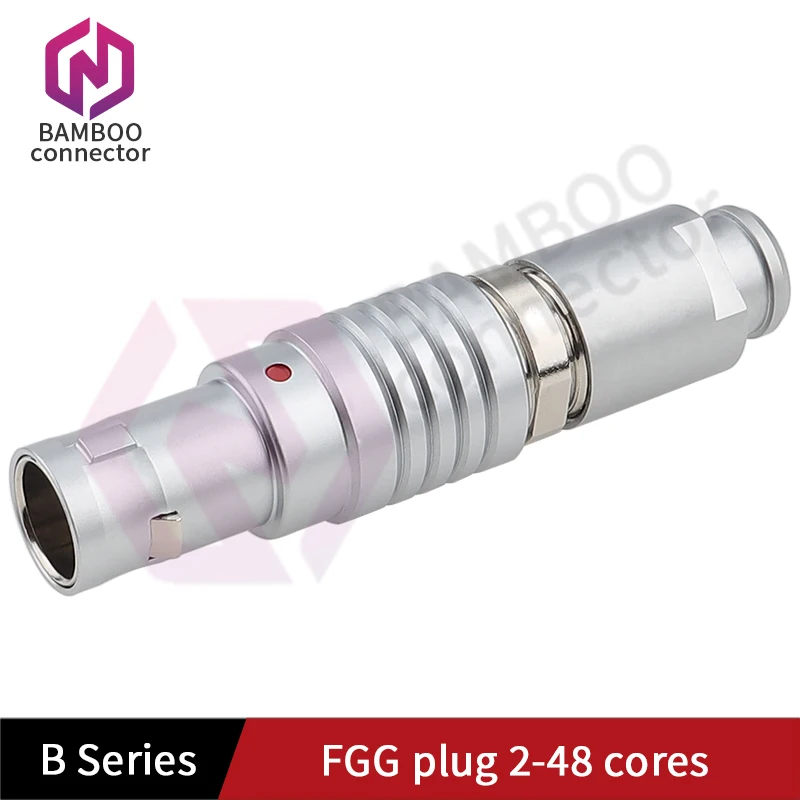 FGG.00B FGG.0B موصل ذاتي القفل يعمل بالدفع والسحب 305 306 307 2-48 موصل أساسي كابل المنظار قابس دائري معدني قابس مصغر #4