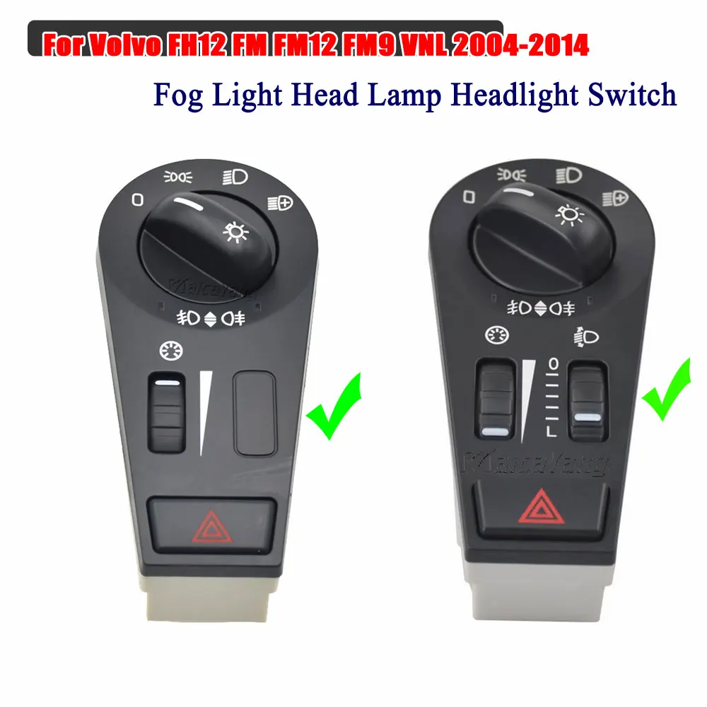 

Car styling Headlight Lamp Power Switch 50-104-003 20953569 20466306 20942844 For Volvo Truck FH12 FM VNL High Quality