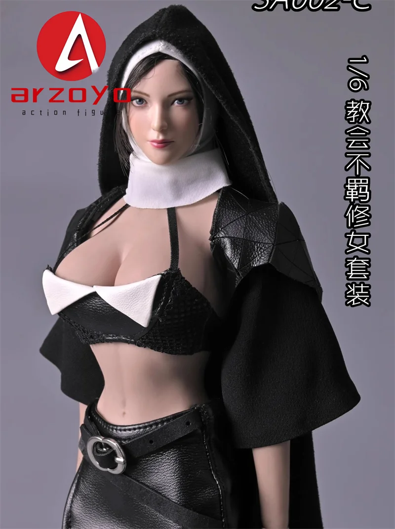 SA Toys SA002 1/6 Church Sisters Tube Top Skirt Dress Long Cloak Clothes Set Model Fit 12'' Female Action Figure Body