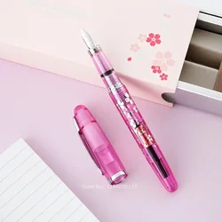 Original Platinum Pgb-3000a Sakura Limited Edition Demonstration Fountain pen Series Transparent Crystal Pink Writing New