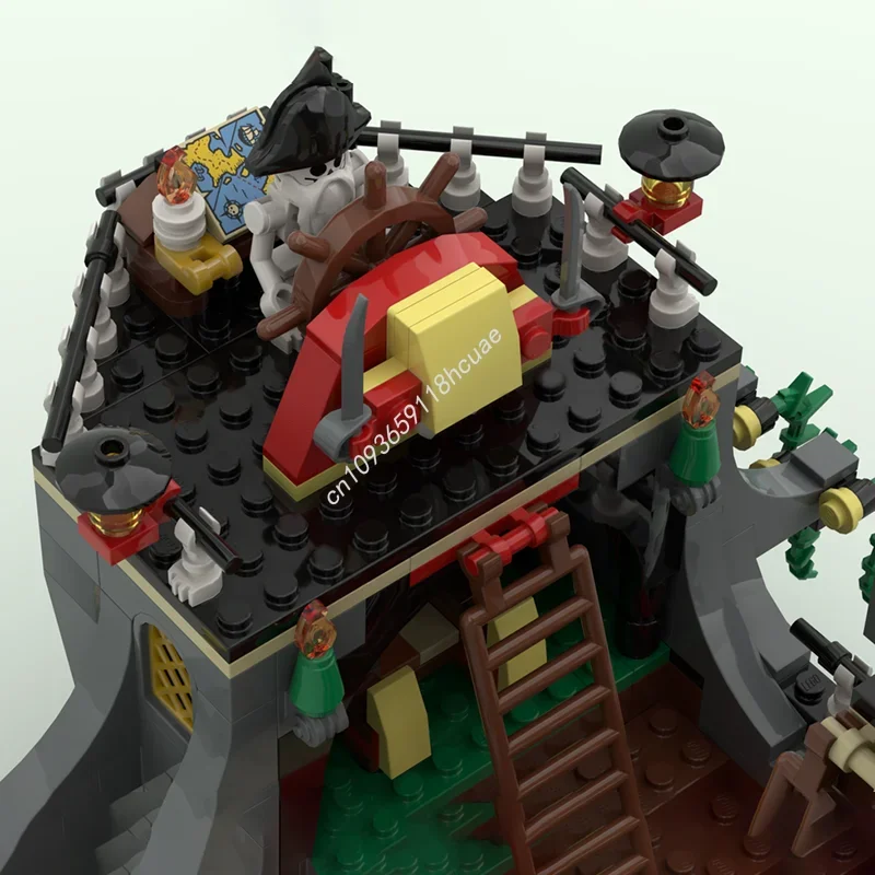 757 قطعة MOC شبح السفينة القراصنة نموذج اللبنات هدية الكريسماس العمارة تجميع لعبة فكرة التعليم الطوب عيد ميلاد