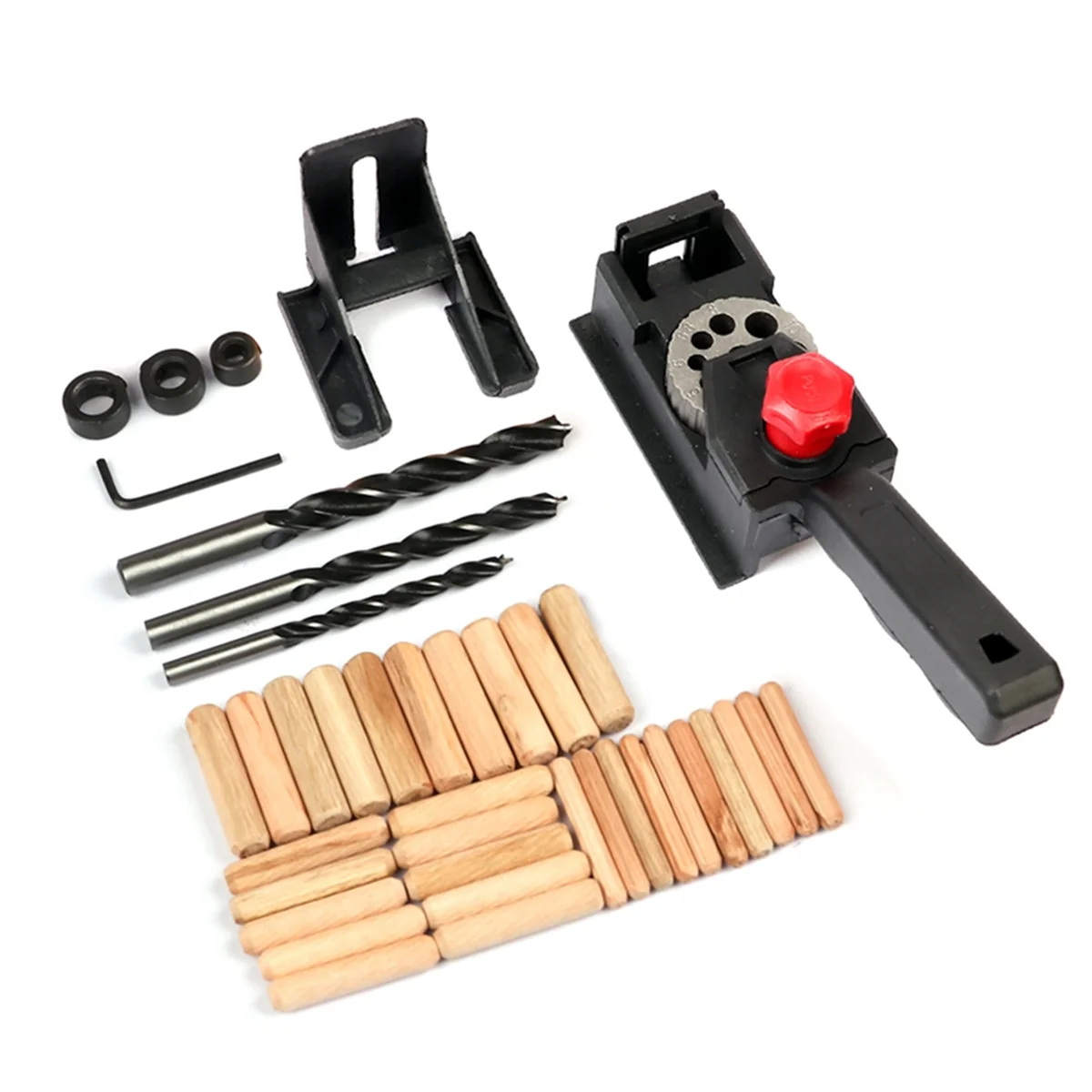 

10-Hole Woodworking Punch Locator Limit 3-12mm Drill Punch Locator Wooden Tenon Cork Hole Opener.