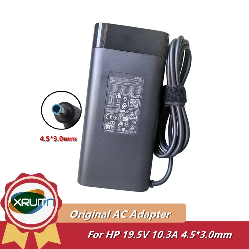 

Genuine 200W Laptop AC Adapter Charger For HP 19.5V 10.3A TPN-DA10 L00818-850 OMEN 15 Elitebook 840 G5 G6 G4 TPN-CA23 TPN-DA23