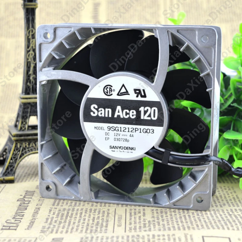 

X For SANYO 9SG1212P1G03 | 12V 4.0A | 12CM | Aluminum High Air Volume Cooling Fan 1PCS