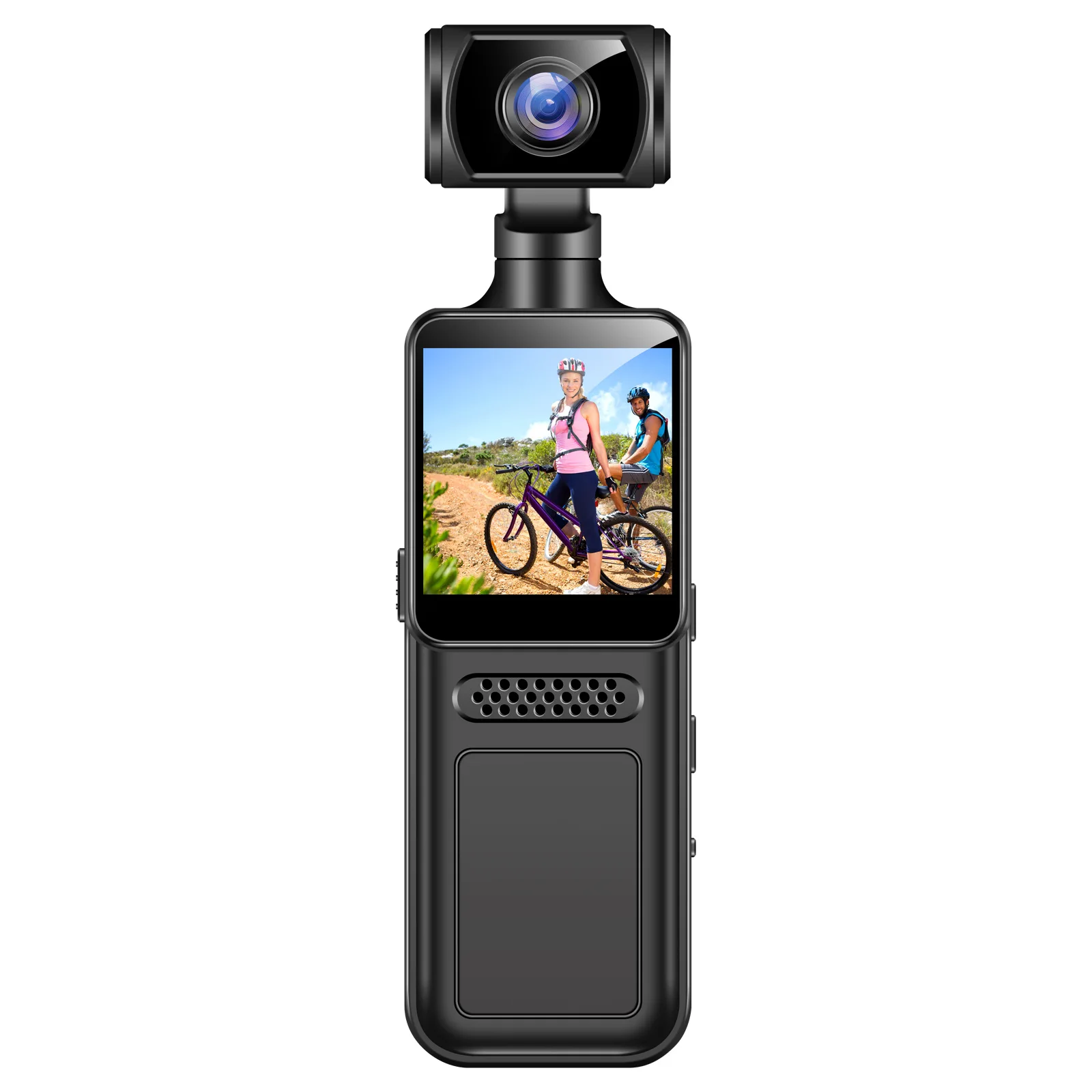 2K sports pocket camera 4G Sim Network Wireless 180 degree rotating lens creatively compact and portable Driver recorder